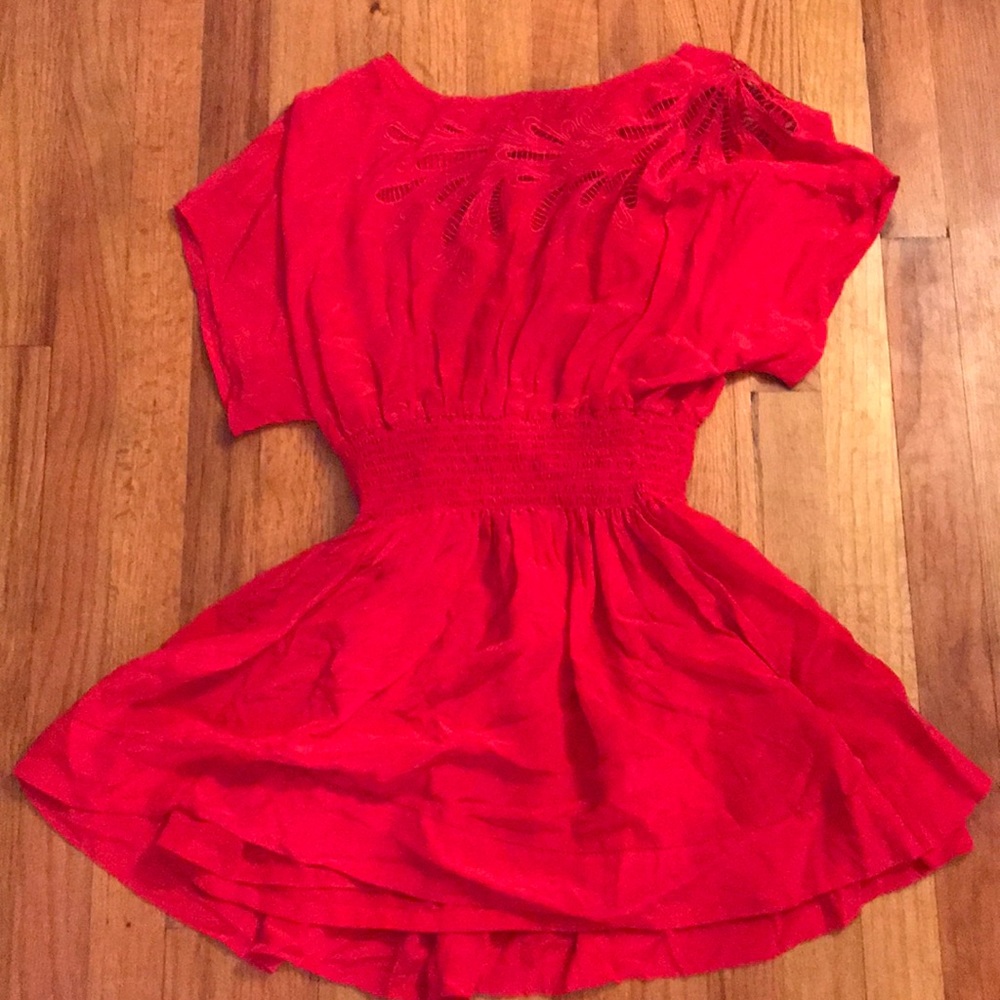 red dress